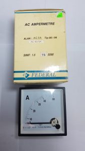 FEDERAL ANALOG AMPERMETRE 40-5A